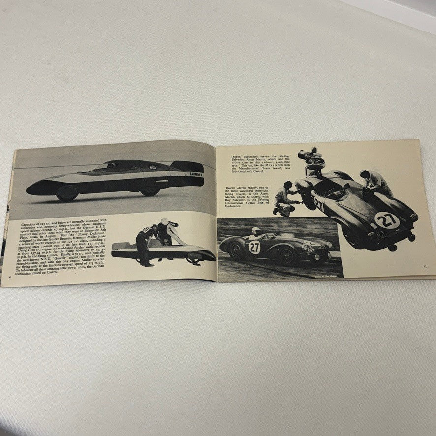 1956 Castrol Racing Achievements Brochure Grand Prix Motorcycle Aston Martin +