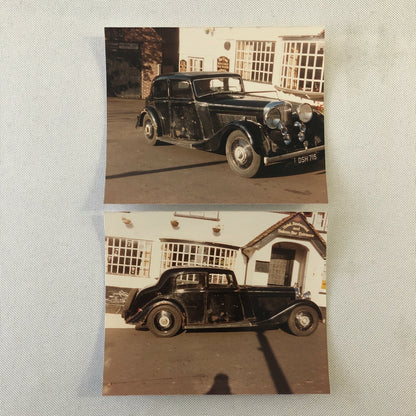 Vintage Bentley 4 1/4 Litre Barn Find Car Photo Photograph Print Lot of 2 