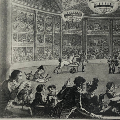 Vintage Photograph of French Circus Poster or Postcard Illustrations Photo