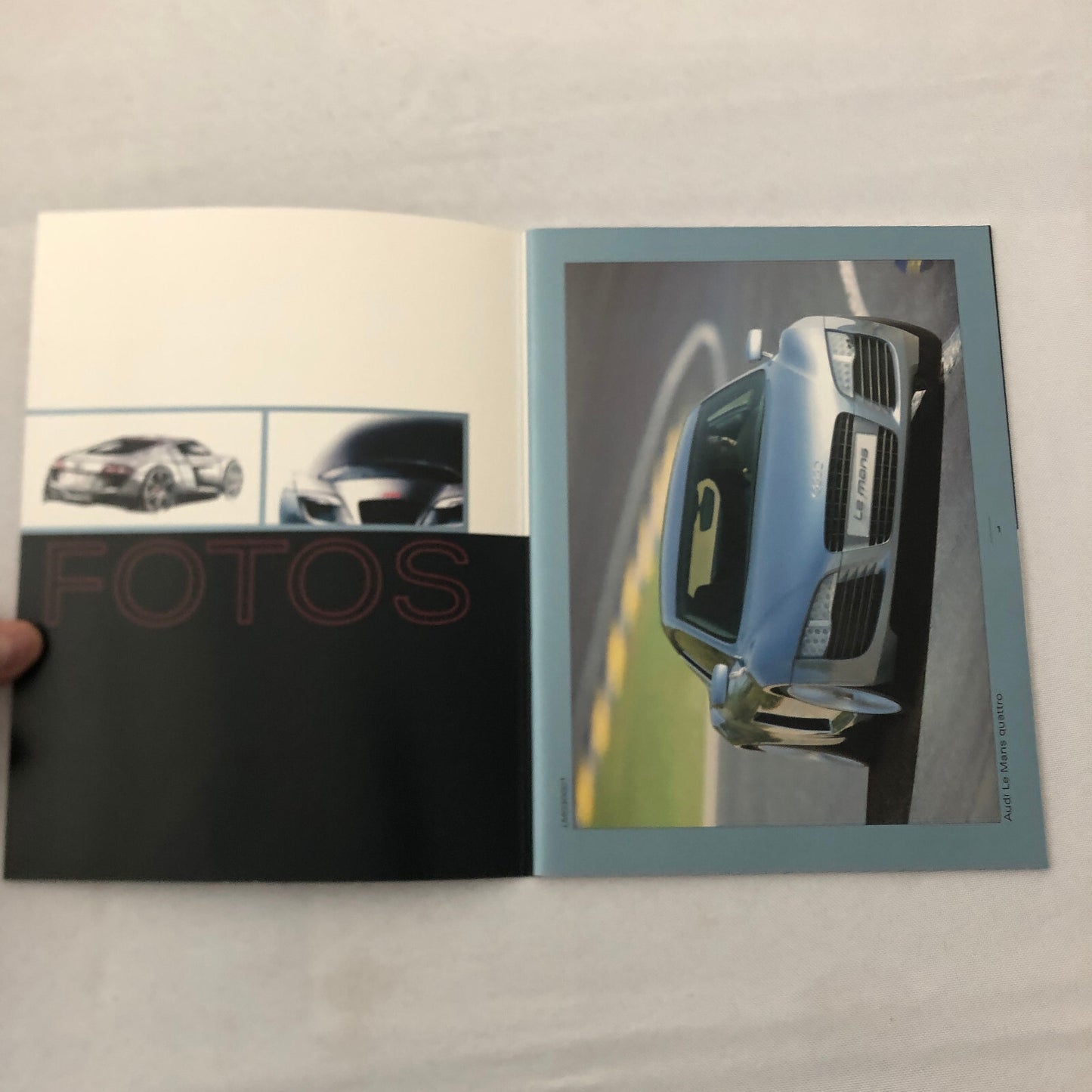 2003 Audi LeMans Concept Car Prototype Press Kit Brochure Photo CD R8 GERMAN