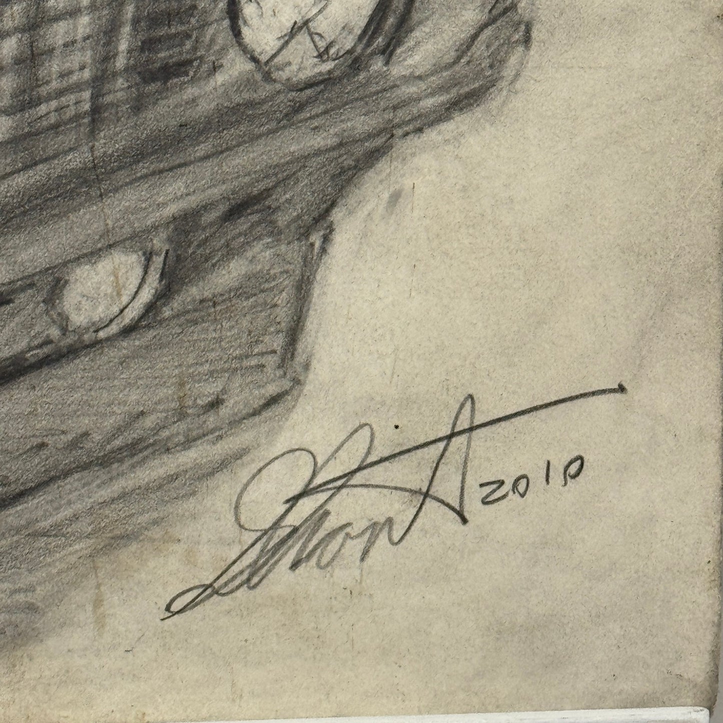 Chevrolet Camaro Vintage Car Illustration Drawing Sketch Original Art Signed