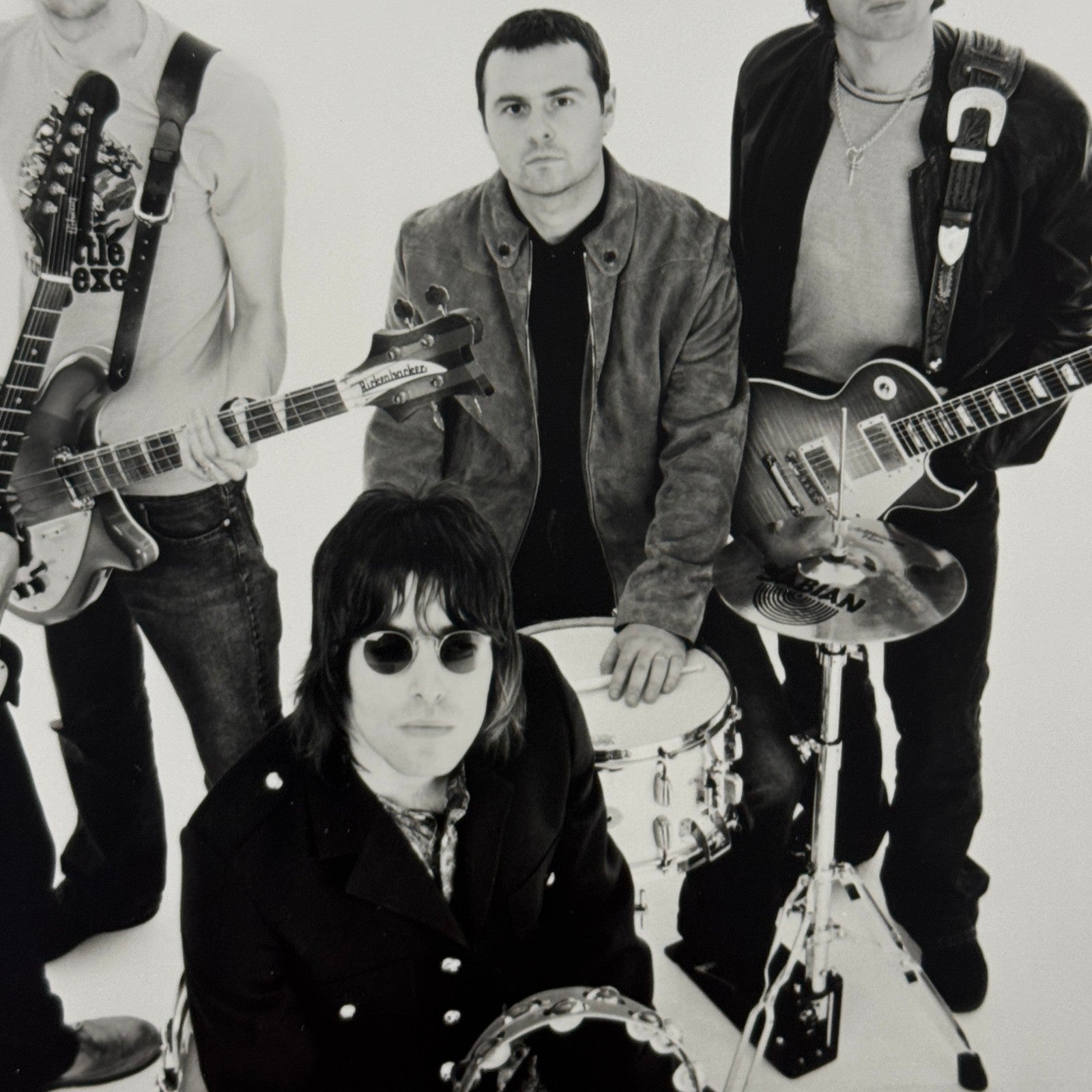 Oasis Publicity Press Photo Photograph Liam Gallagher Noel Gallagher 2000