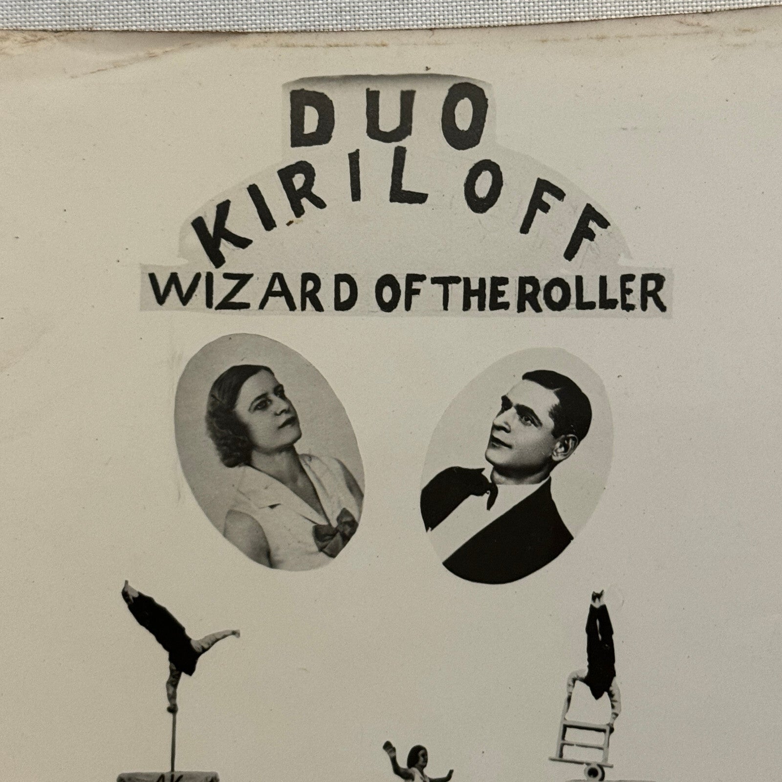 Vintage Circus Performer Act Photo Photograph The Juvelys Juggling Acrobats