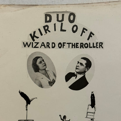 Vintage Circus Performer Act Photo Photograph The Juvelys Juggling Acrobats