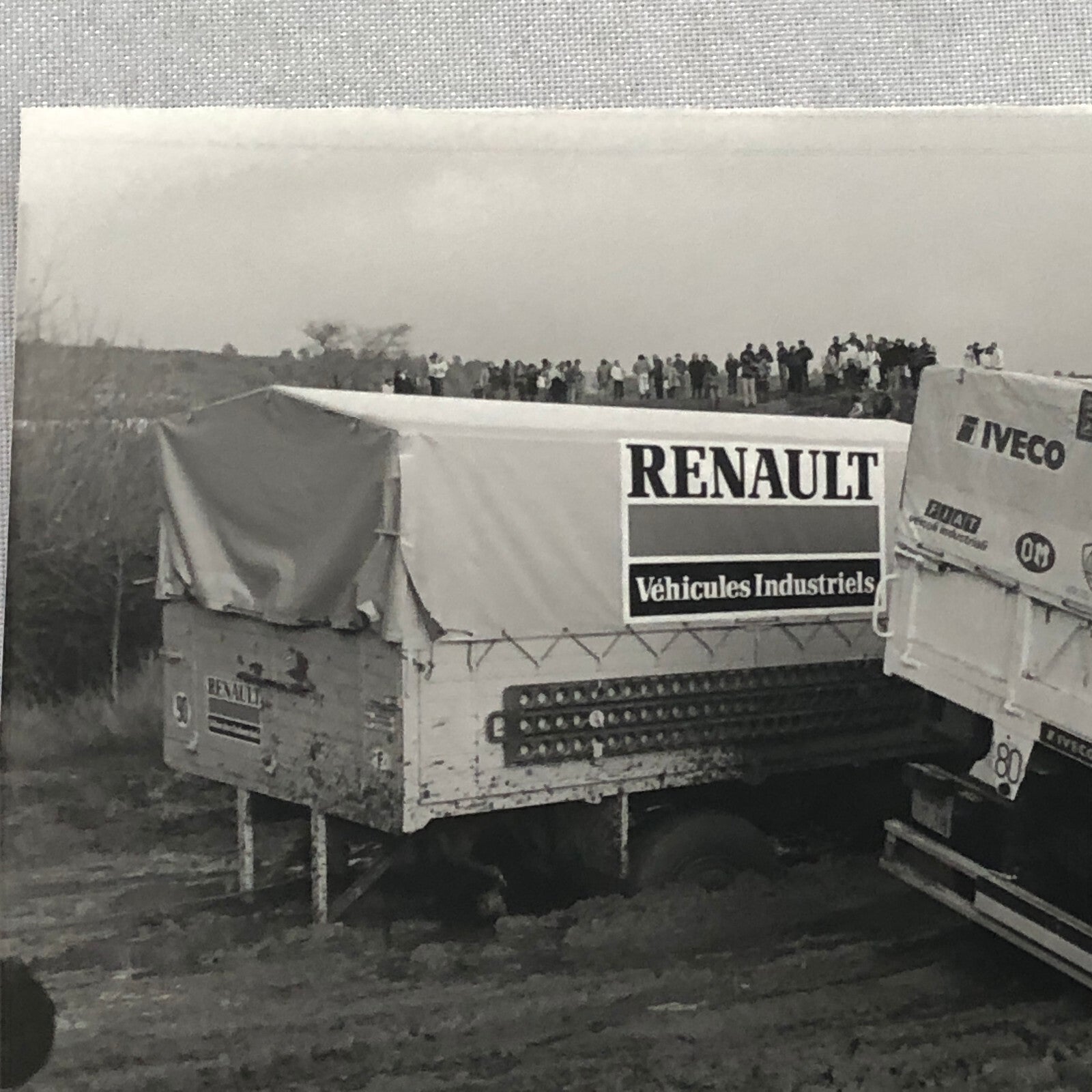 1980 Transafrica Rally Rallye Photo Photograph DPPI Iveco Renault Truck