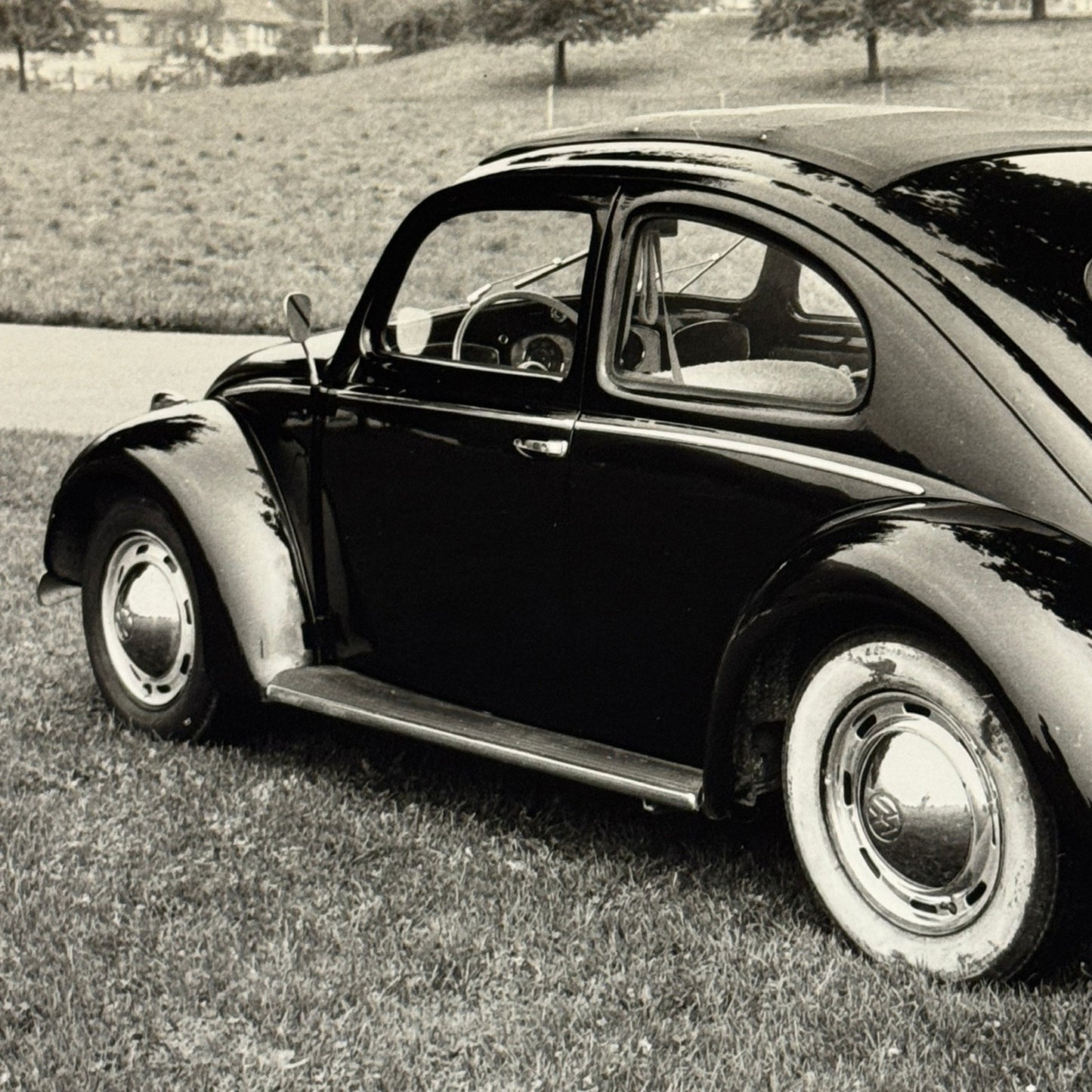 Vintage Volkswagen Beetle Coupe Car Photo Photograph Print