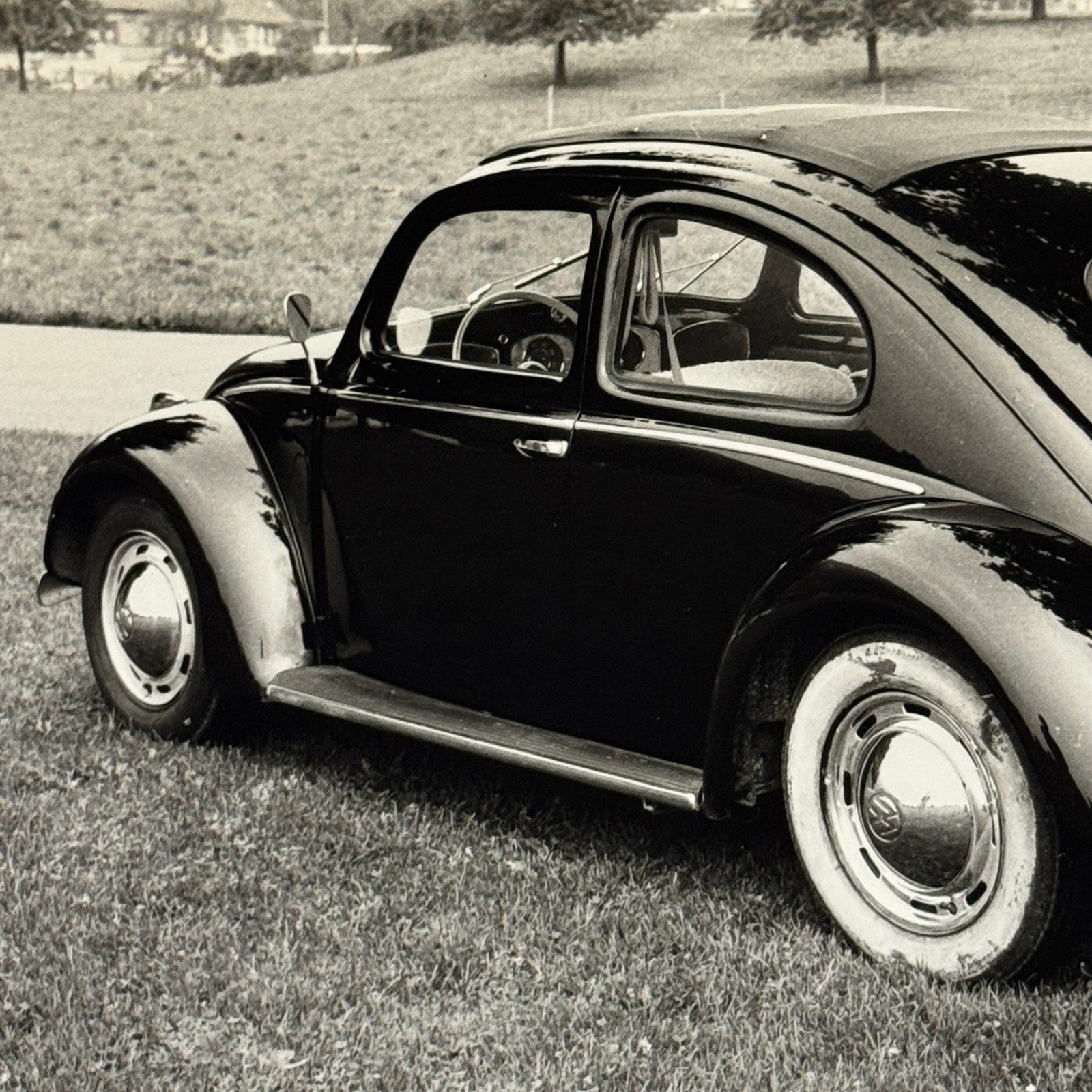 Vintage Volkswagen Beetle Coupe Car Photo Photograph Print