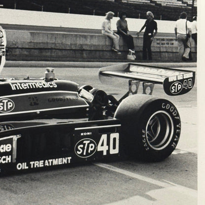 Vintage Indy Racing Photograph Photo Mario Andretti Driver Modern Print