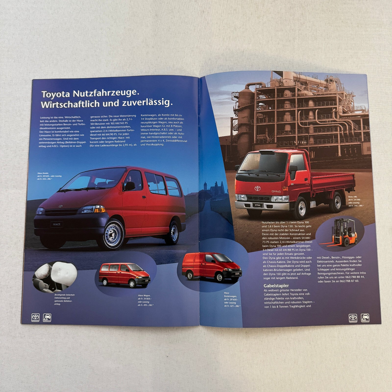 2000 Toyota Car Sales Brochure Catalog MR2 Celica Previa Landcruiser GERMAN TEXT