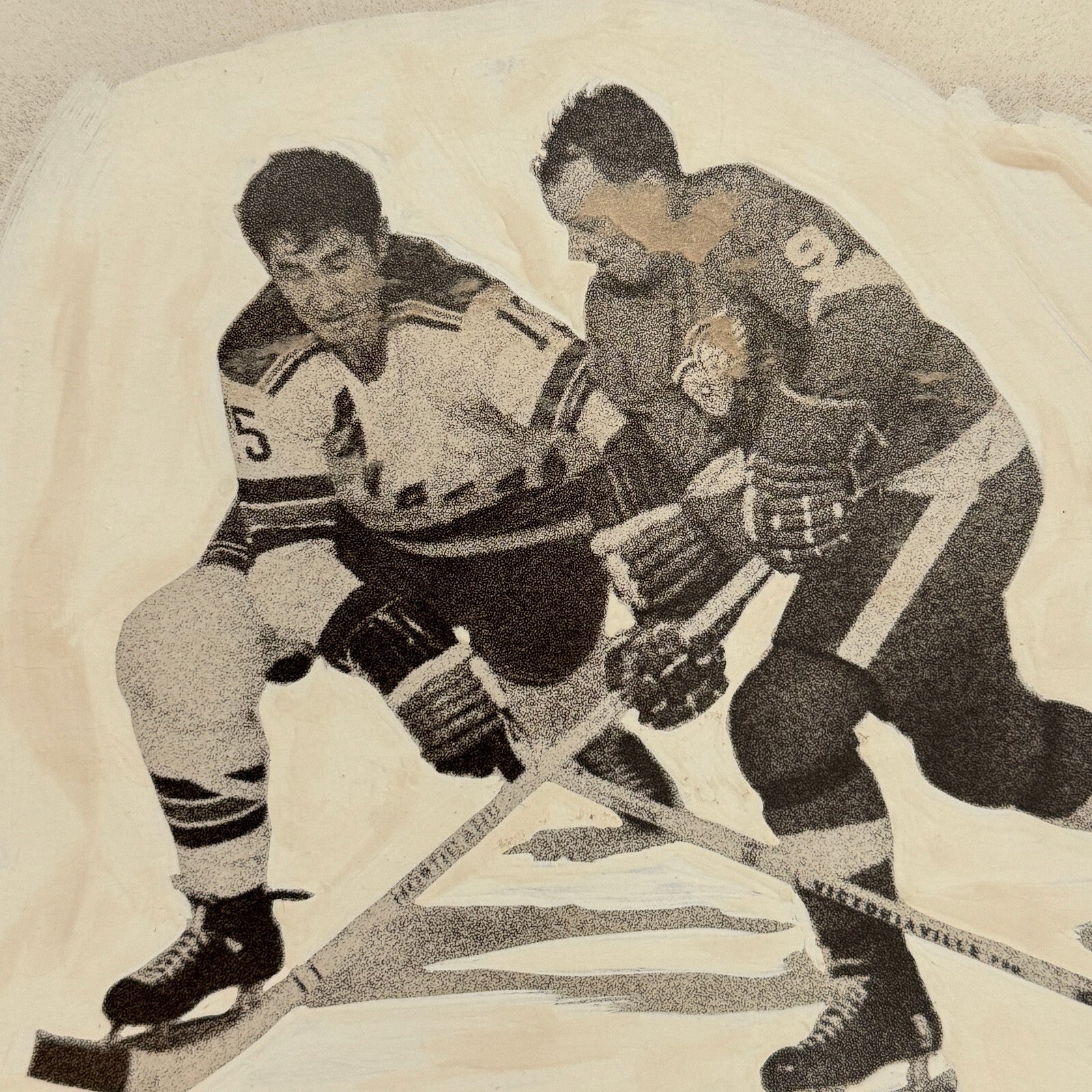 Gordie Howe Detroit Red Wings Hockey Player Photo Photograph Vintage