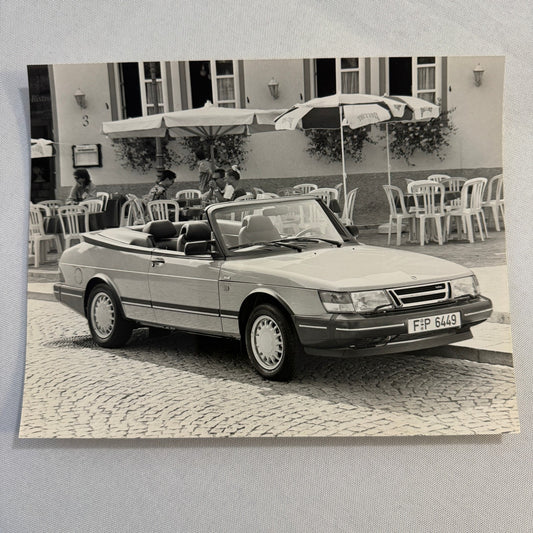 1992 Saab 900 Turbo 16 Cabriolet Convertible Car Factory Photo Photograph Print