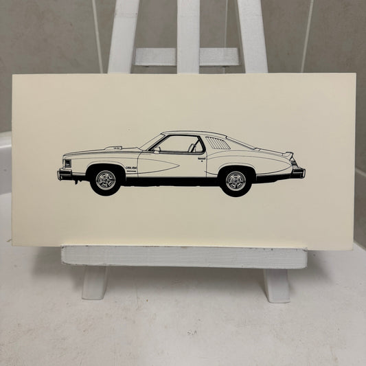 Pontiac Grand Prix CAN AM Car Automobile Illustration Art Drawing Hand Drawn