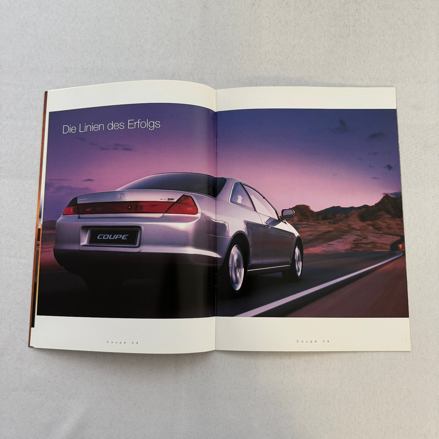 1998 1999 Honda Accord Coupe V6 Car Sales Brochure Swiss Market German Text