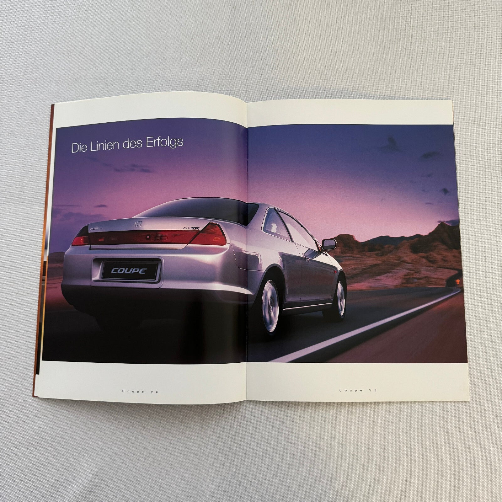 1998 1999 Honda Accord Coupe V6 Car Sales Brochure Swiss Market German Text