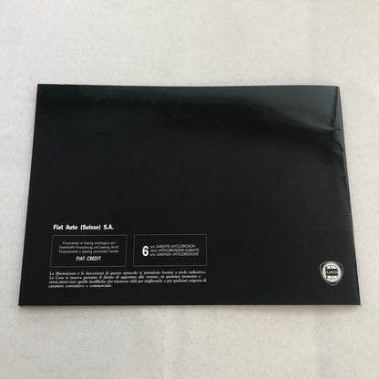 Lancia Thema Station Wagon Car Sales Brochure Catalog ITALIAN Text Turbo 16V