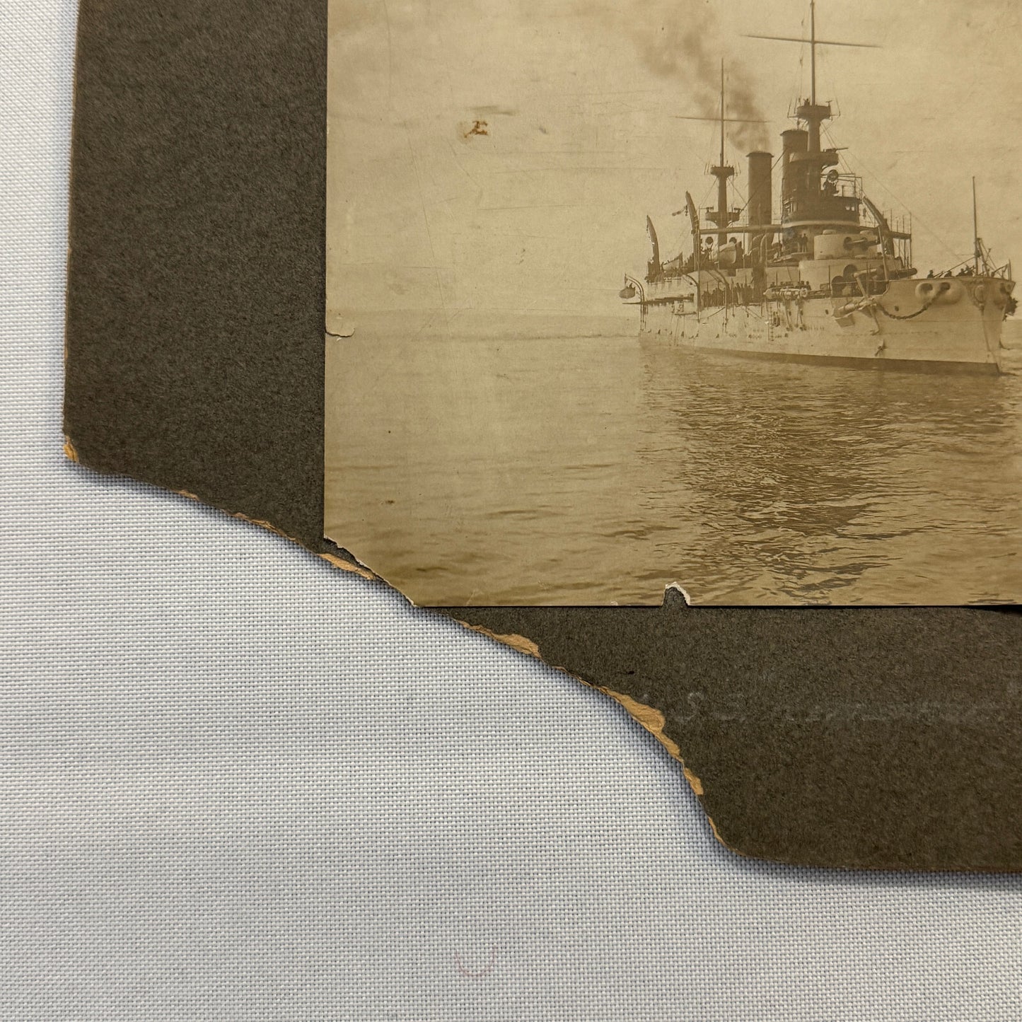 Vintage Boat Ship Photograph Nautical Antique Photo On Board