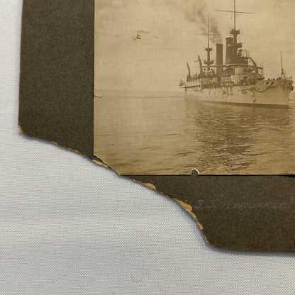 Vintage Boat Ship Photograph Nautical Antique Photo On Board
