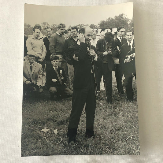 Vintage Stirling Moss Racing Driver Photo Professional Press Photograph 