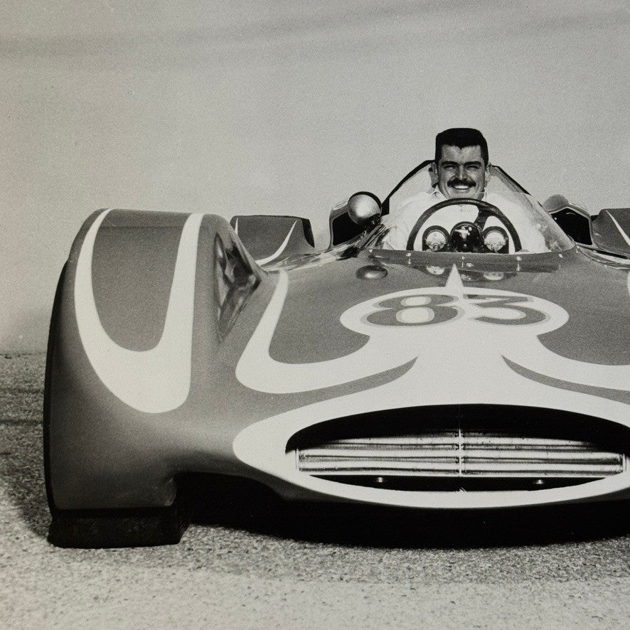 Vintage Indy Racing Photo Dave McDonald Mickey Thompson Ford Car Indianapolis