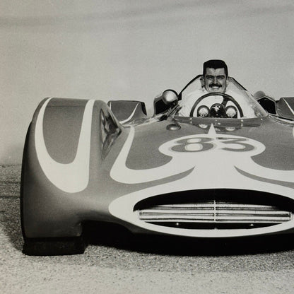 Vintage Indy Racing Photo Dave McDonald Mickey Thompson Ford Car Indianapolis