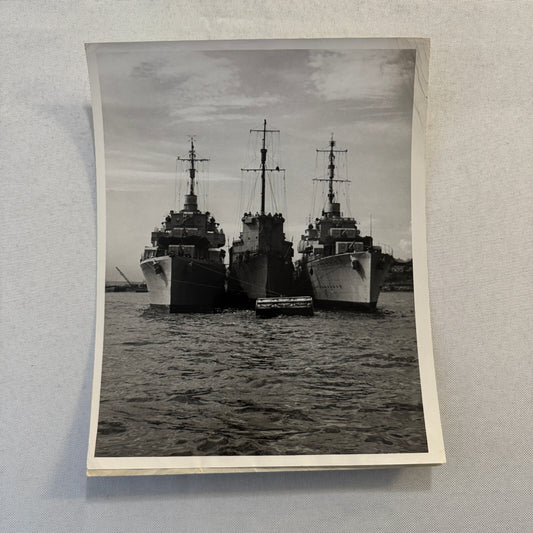 Vintage Military Ship Press Photo Photograph Canadian Niagara Saskatchewan