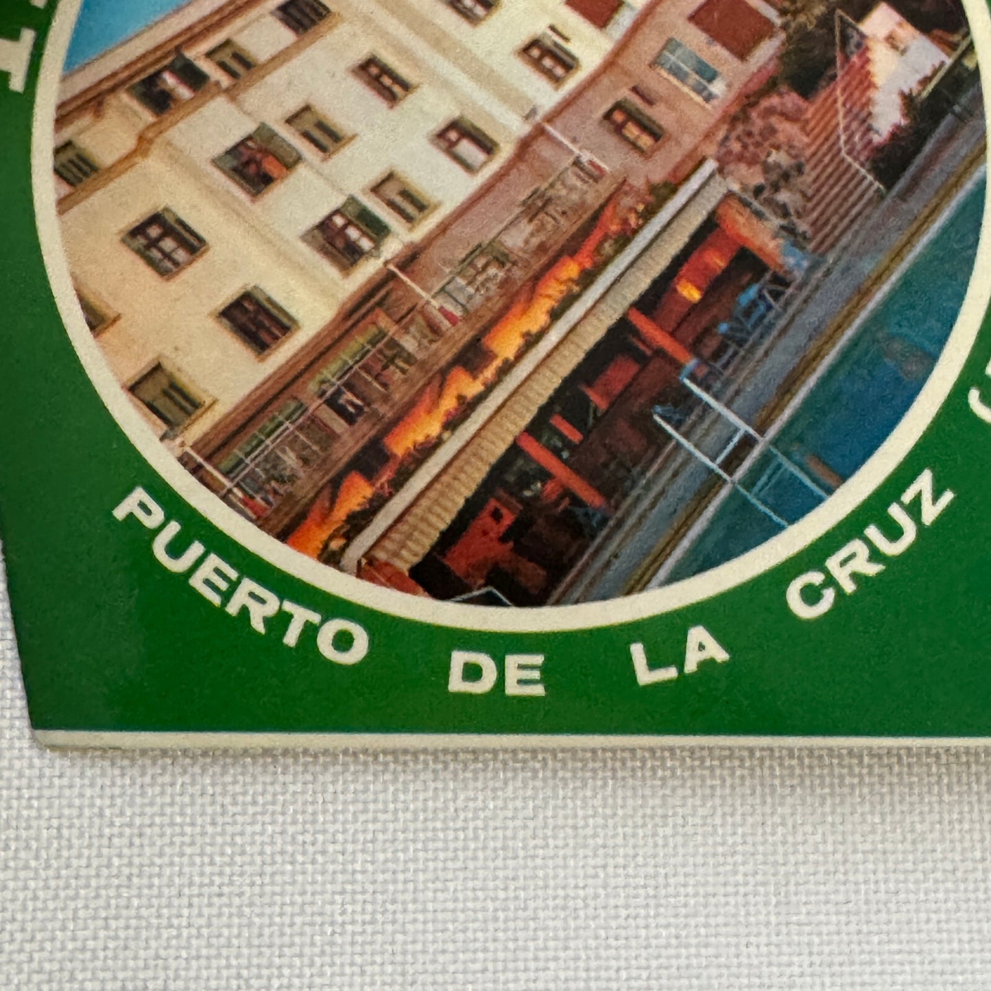 Vintage Travel Luggage Label Hotel Taoro Puerto de la Cruz Espana Spain Tenerife