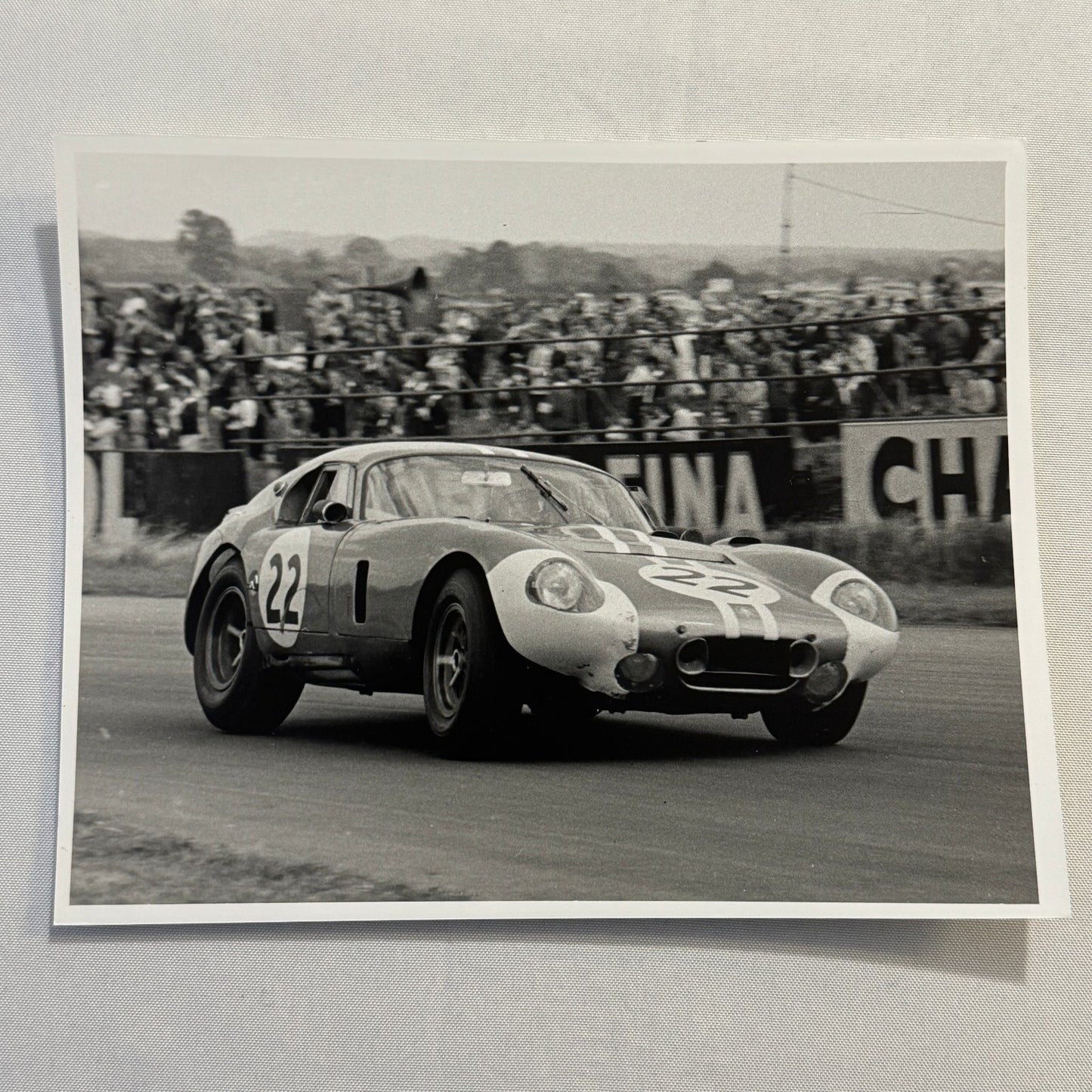 Racing Photo Phil Hill Cobra Daytona 1964 Tourist Trophy Race Modern Print