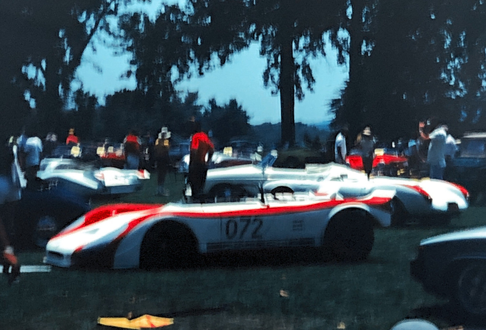Porsche Car Show 35mm Photo Slide Vintage Racing Car
