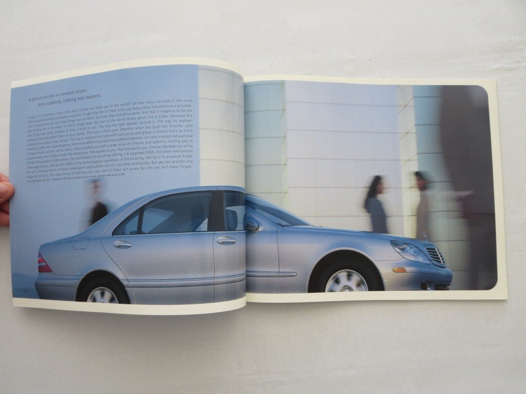 2002 Mercedes S Class Sales Brochure Catalog S430 S500 S55 AMG S600