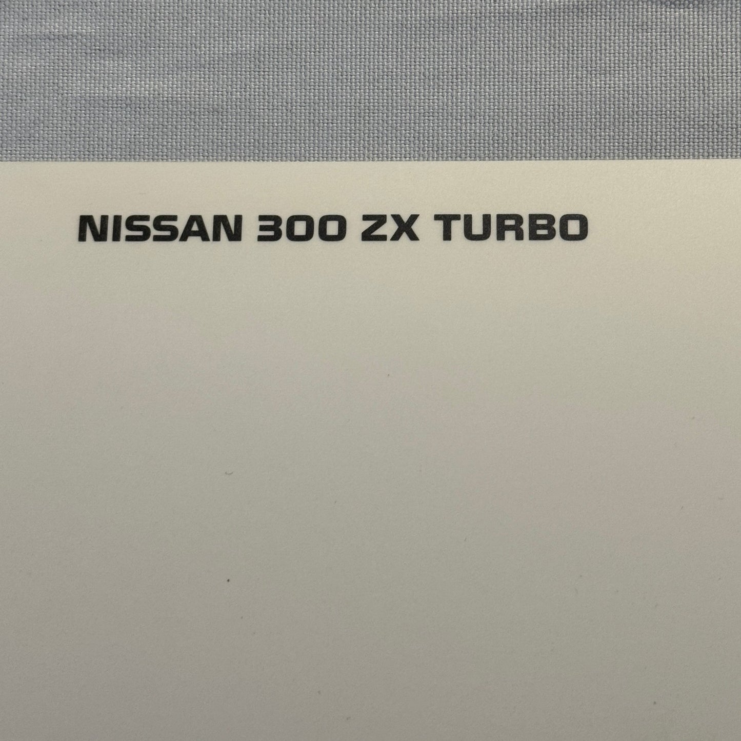 1988 Nissan 300 ZX Turbo Sports Car Factory Press Photo Photograph Swiss