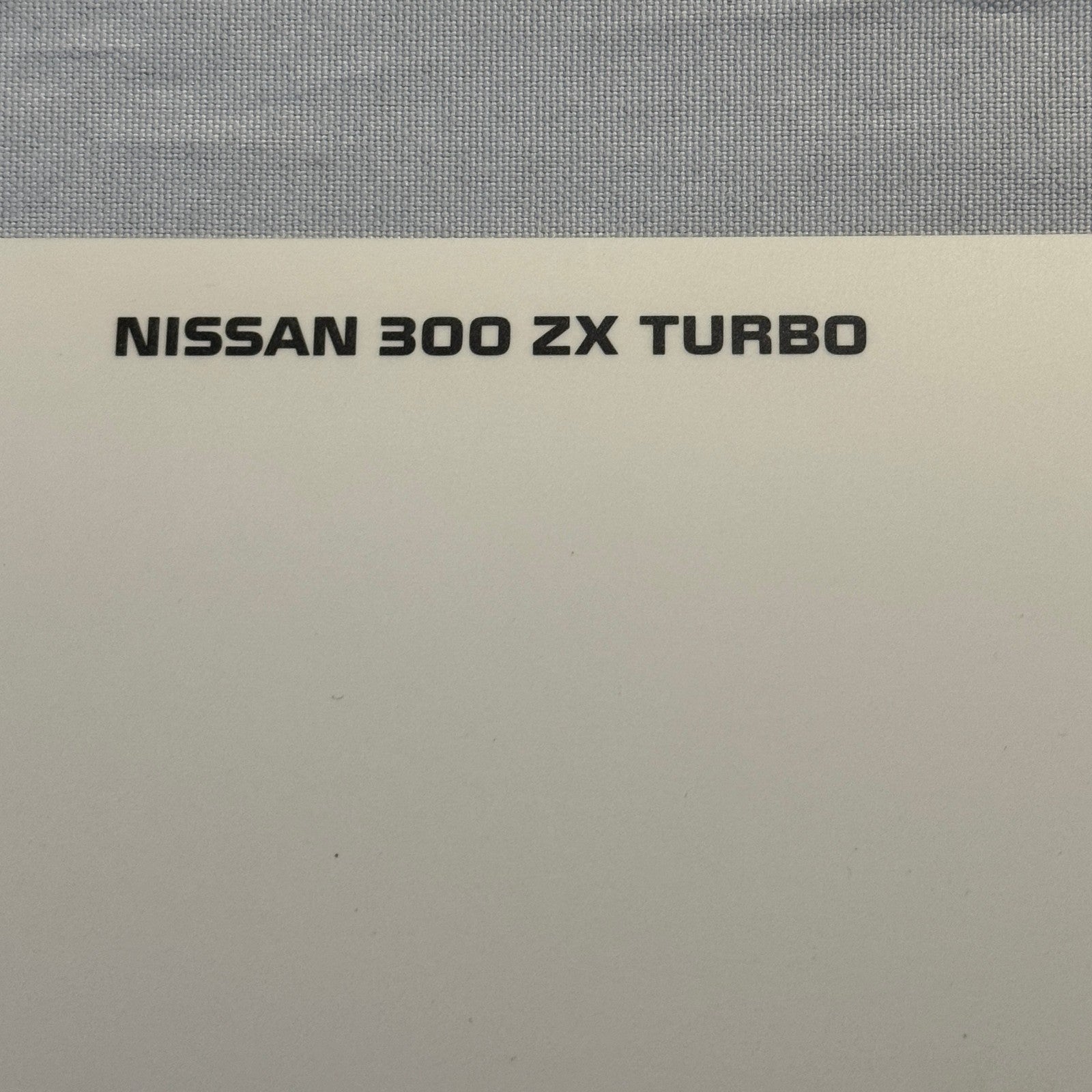 1988 Nissan 300 ZX Turbo Sports Car Factory Press Photo Photograph Swiss