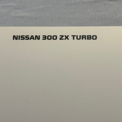 1988 Nissan 300 ZX Turbo Sports Car Factory Press Photo Photograph Swiss