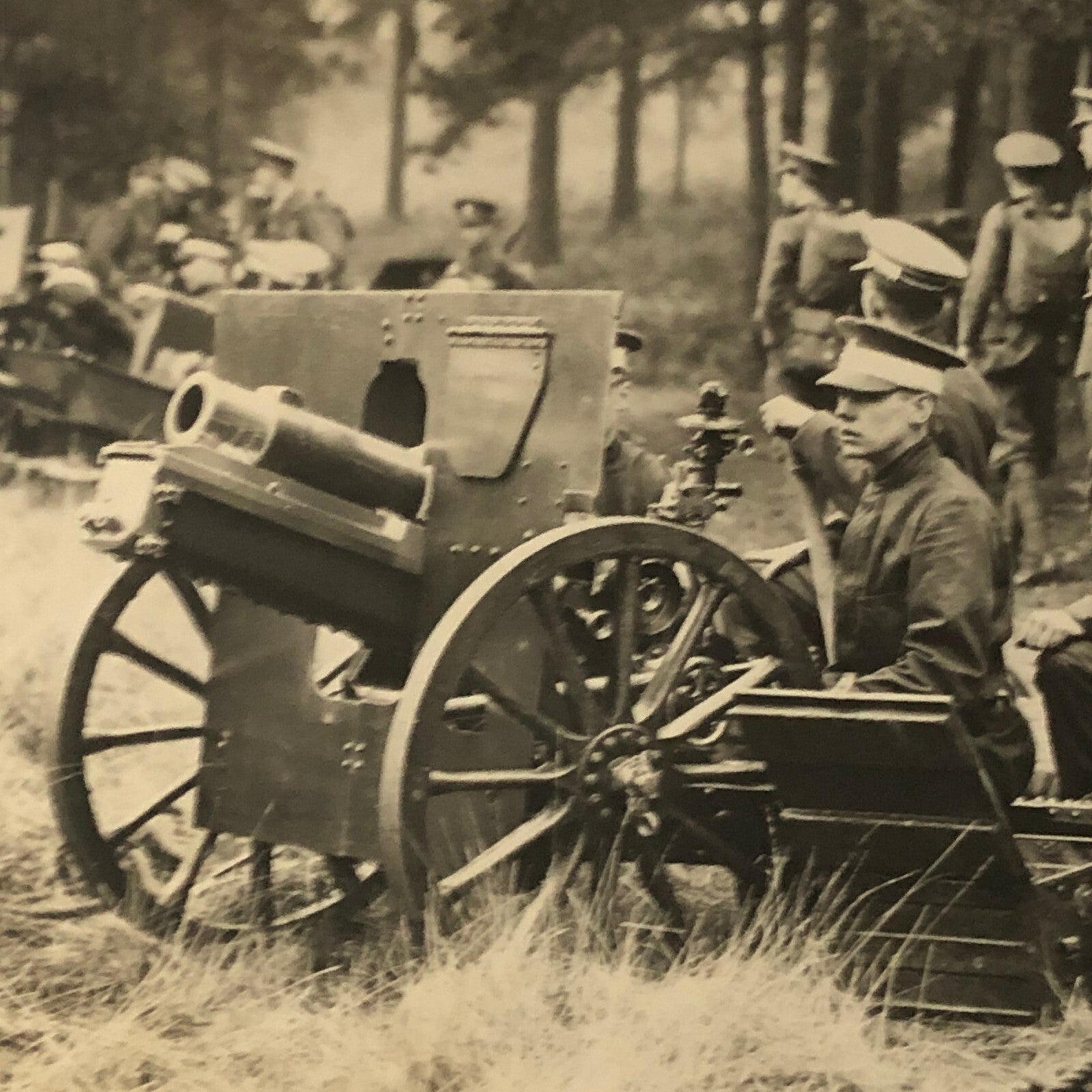 Military School 1932 Press Photo Photograph Eton vs Charterhouse UK Howitzer Gun