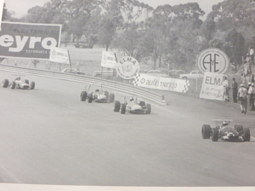 Vintage 1968 Car Racing Photo Photograph - Grand Prix Jochen Rindt +