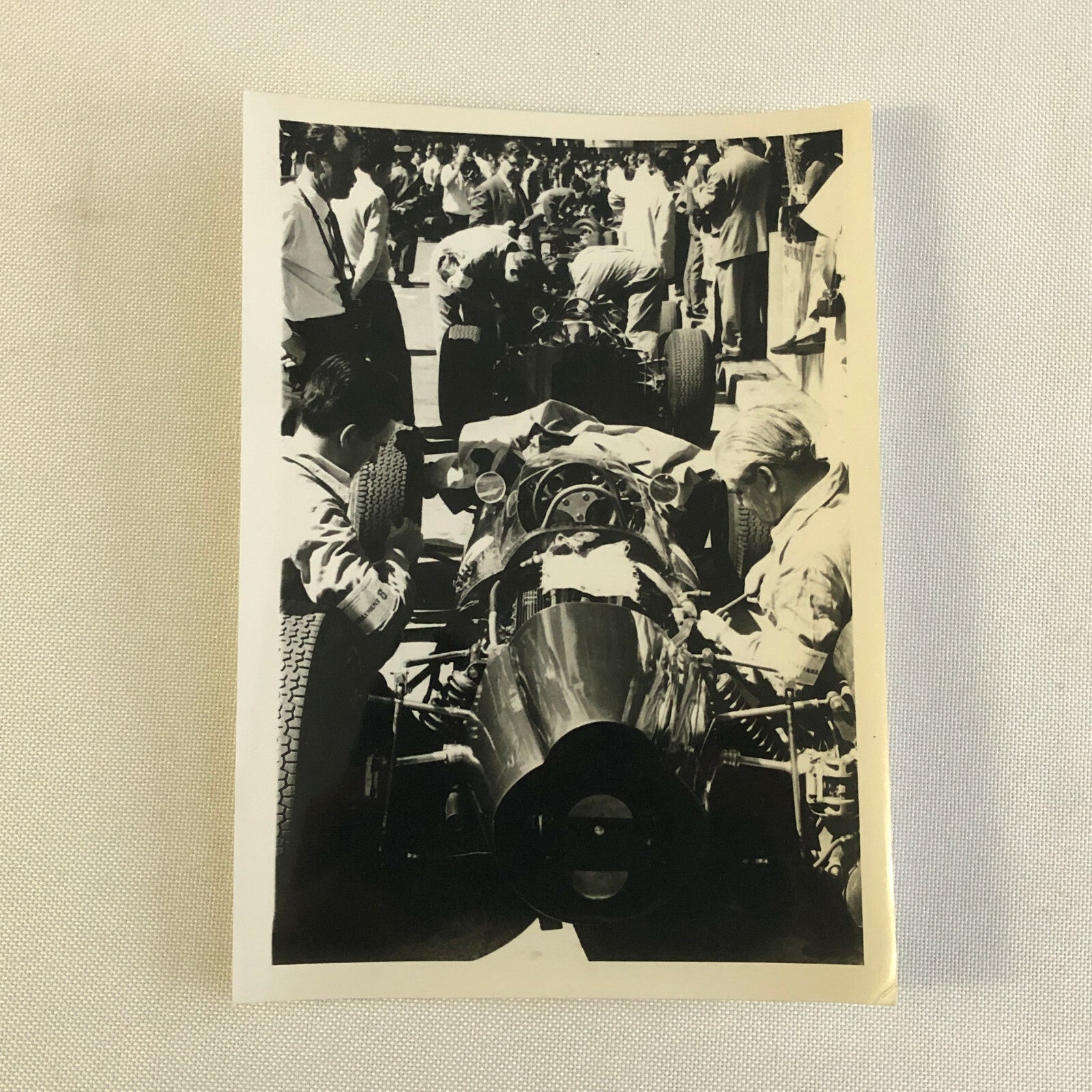 Vintage Grand Prix Racing Car Driver Photo Photograph Print 