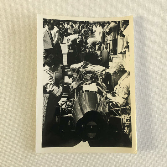 Vintage Grand Prix Racing Car Driver Photo Photograph Print 