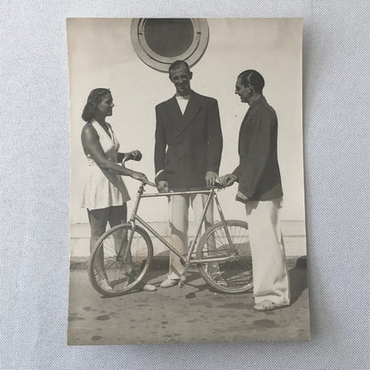 Circus Performer Bicycle Act Photo Photograph Vintage Dan Sayton & Ruth