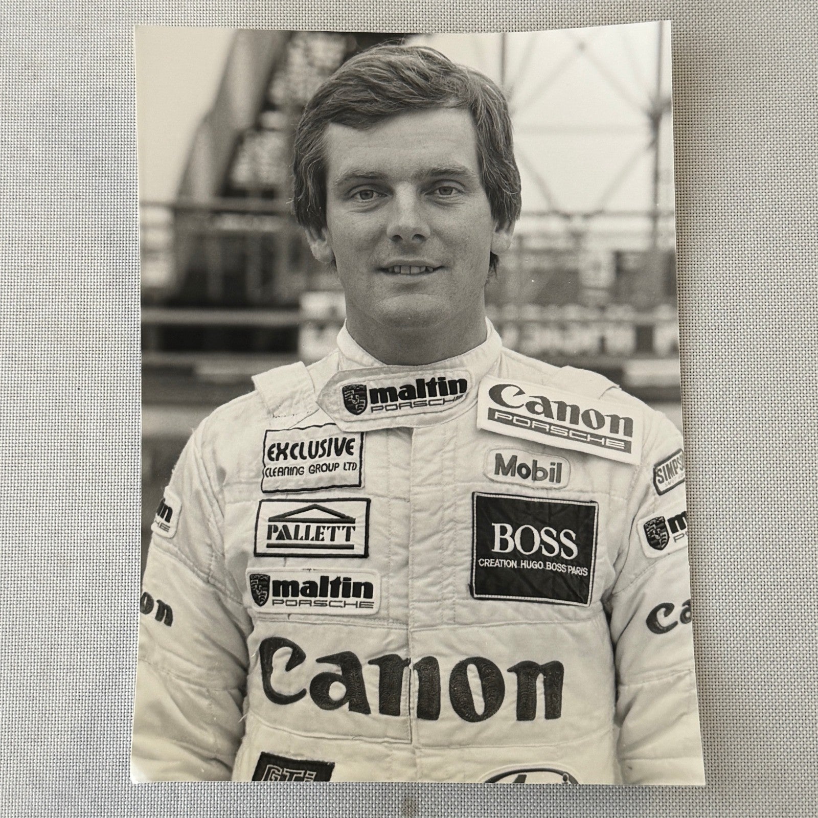 1984 Canon Porsche Racing Press Kit Photos Jan Lammers Jonathan Palmer