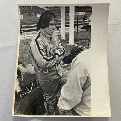 Vintage Car Racing Photo David Loring Race Driver Press Photograph Print