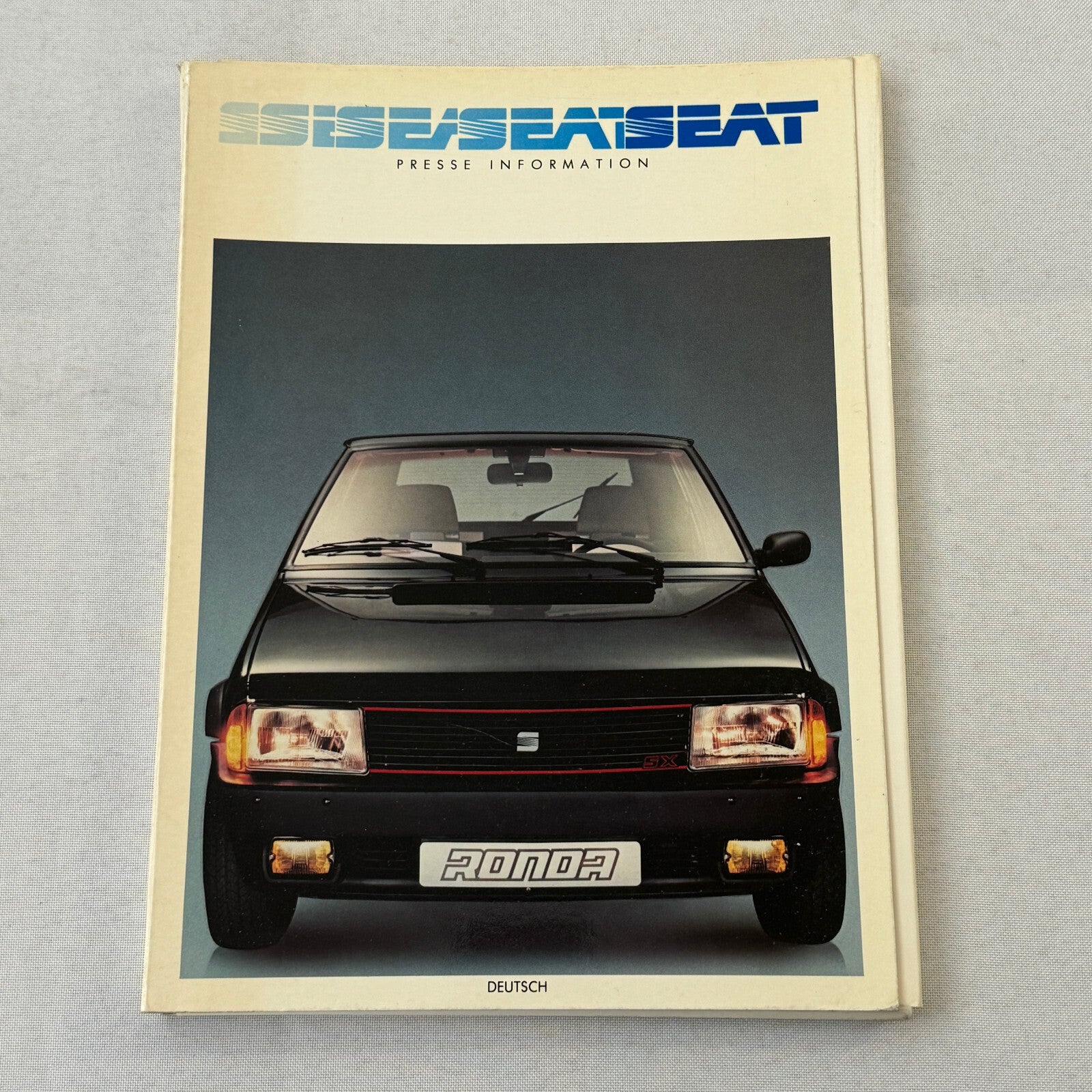 Seat Ronda Car Press Kit Brochure Photos 1983 1984 GERMAN Text European