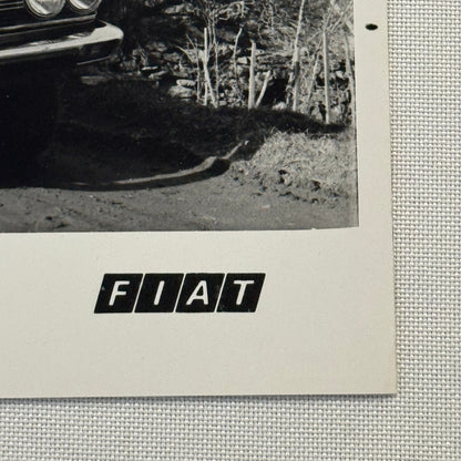 Fiat 132 GLS Car Factory Press Photo Photograph Print Vintage 1976