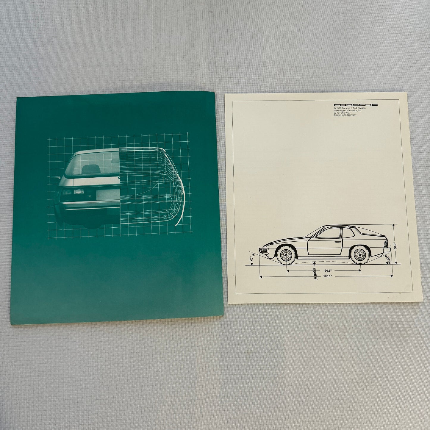 1980 Porsche 924 and 924 Turbo Sales Brochure Catalog Advertising