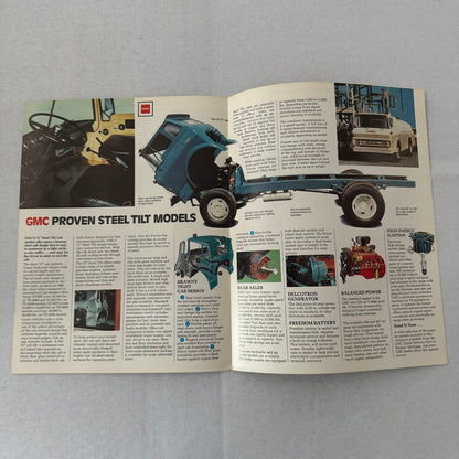 GMC Truck Sales Brochure Catalog TE-6000 T-6500 6000 6500 BBC Steel Tilt