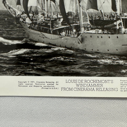 Louis de Rochemont Windjammer Movie Press Photo Photograph Cinerama 1971 Film