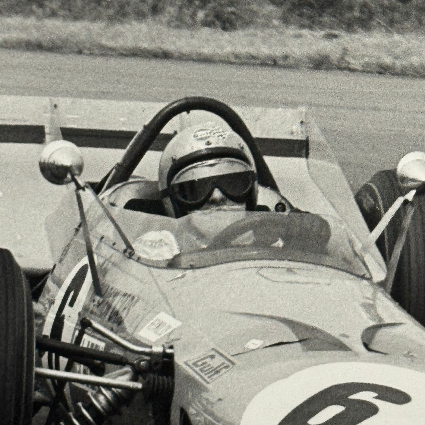 Vintage Racing Photo McLaren 1969 British Grand Prix Bruce McLaren Photograph