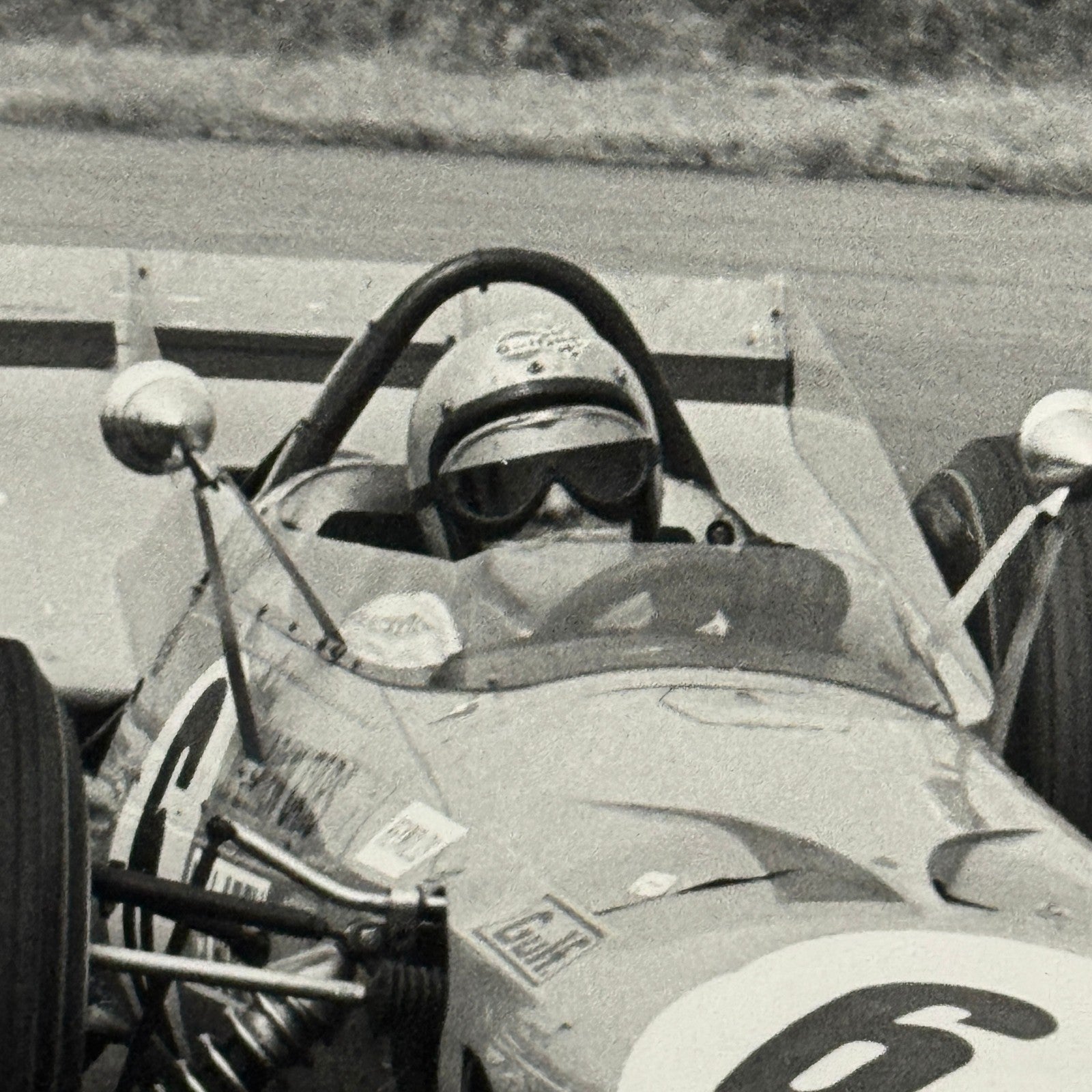 Vintage Racing Photo McLaren 1969 British Grand Prix Bruce McLaren Photograph