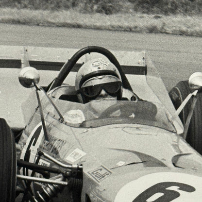 Vintage Racing Photo McLaren 1969 British Grand Prix Bruce McLaren Photograph