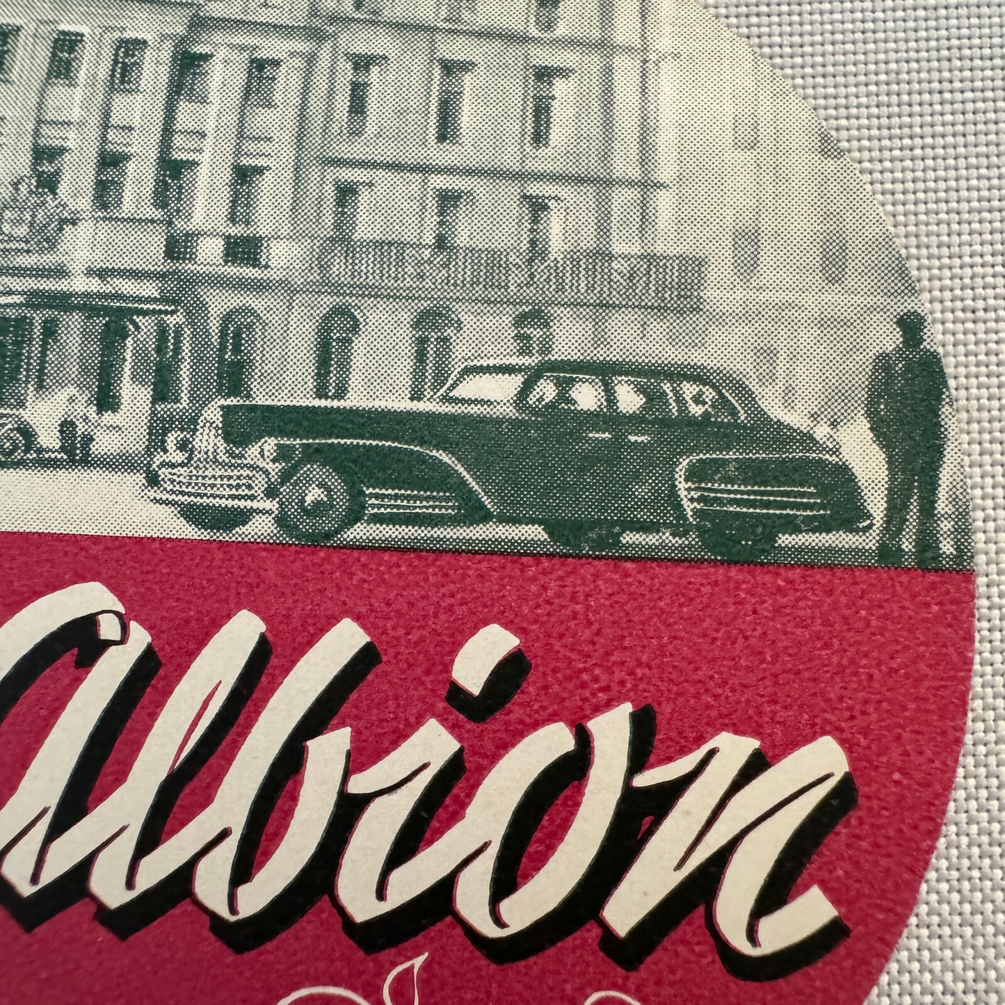 Vintage Hotel Travel Luggage Label The Royal Albion Hotel Brighton UK England