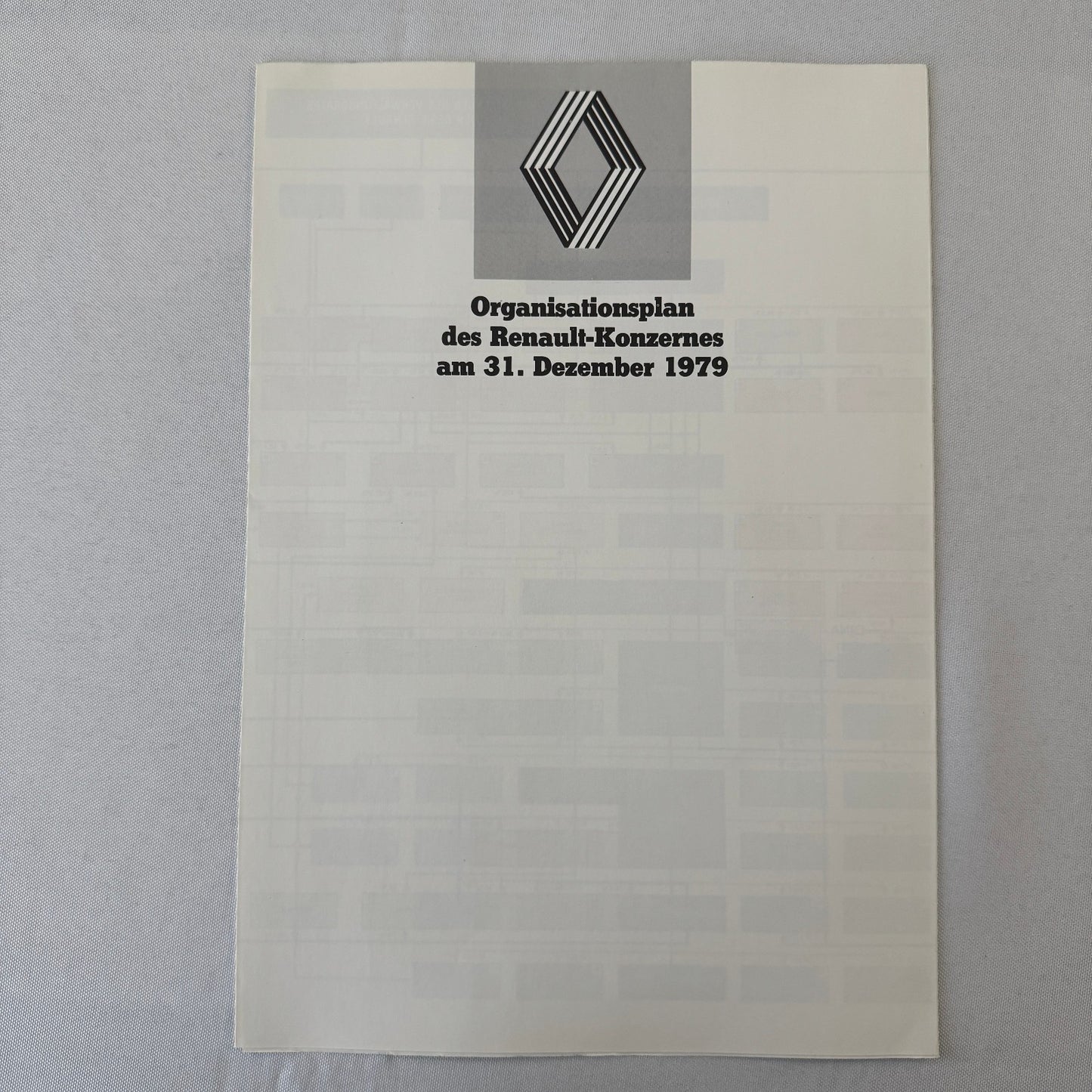1979 Renault Annual Report Corporate Brochure GERMAN Language