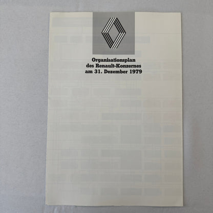 1979 Renault Annual Report Corporate Brochure GERMAN Language